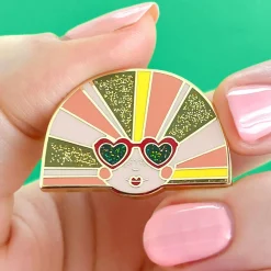 Groovy U.V. Enamel Pin