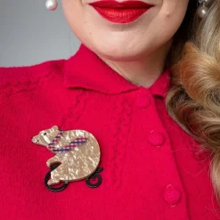 Grouchy Bear Brooch