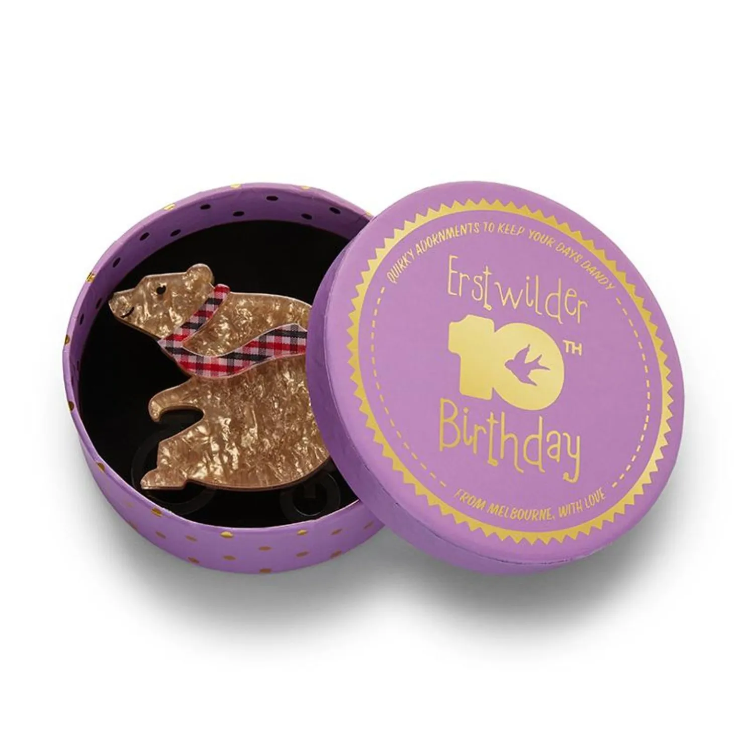 Grouchy Bear Brooch