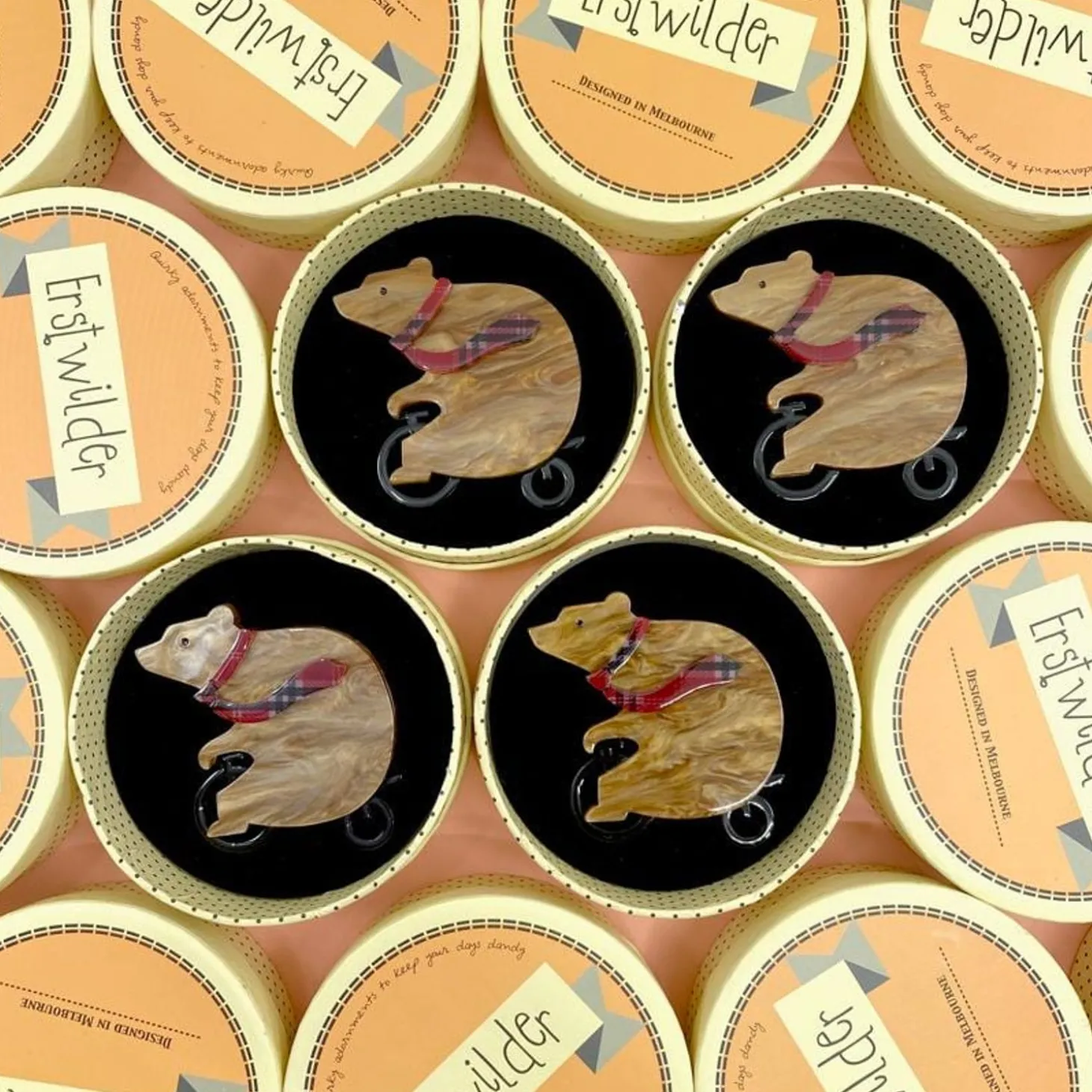 Grouchy Bear Brooch