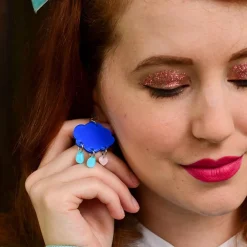 Grumpy Bear Cloud Earrings