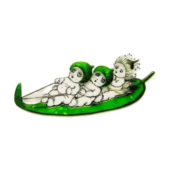 Gumnut Toboggan Brooch