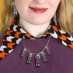 Halloween Hang-Up Bat Necklace