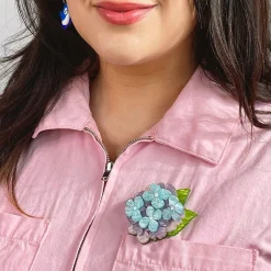 Heartfelt Hydrangea Brooch