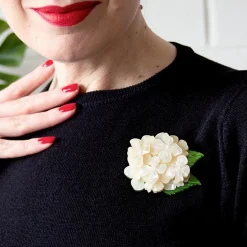 Heartfelt Hydrangea Brooch
