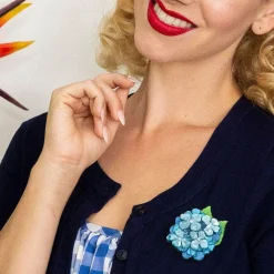 Heartfelt Hydrangea Brooch