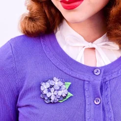 Heartfelt Hydrangea Brooch