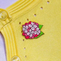 Heartfelt Hydrangea Enamel Pin