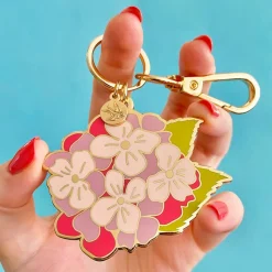 Heartfelt Hydrangea Key Ring