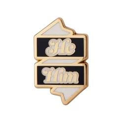 He/Him Pronoun Enamel Pin