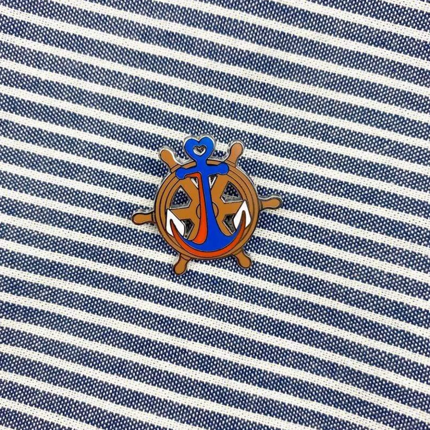 Helm And Home Enamel Pin