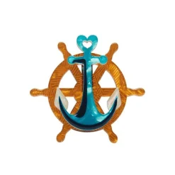 Helm And Home Mini Brooch