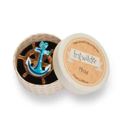 Helm And Home Mini Brooch