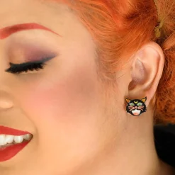 Hex Kitten Earrings