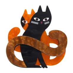 Hide And Seek Cats Brooch