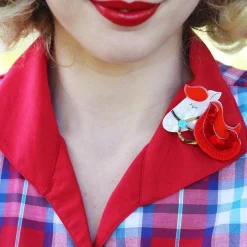 His Girl Friday Brooch