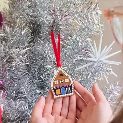 Holiday Home Enamel Tree Ornament
