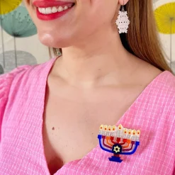Holiday Lamp Brooch