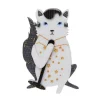Hound Dog Cat Brooch