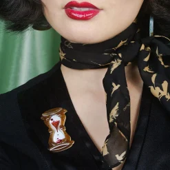 Hourglass Brooch