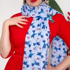 Hyacinth Hummingbird Neck Scarf