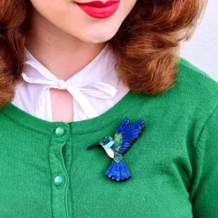 Hyacinth The Hummingbird Brooch