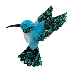 Hyacinth The Hummingbird Brooch