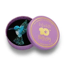 Hyacinth The Hummingbird Brooch