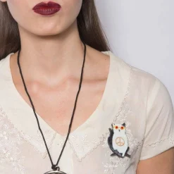 Instant Karma Cat Brooch
