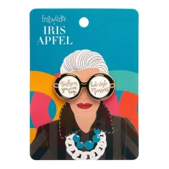 Iris Enamel Pin