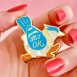 It'S Ok To Feel Blue Enamel Pin