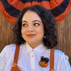 Jack & The Cat Brooch