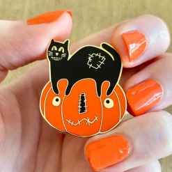 Jack & The Cat Enamel Pin