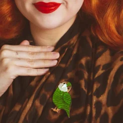 Kakapo On Show Brooch