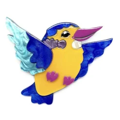 Khary Of The Kalahary Kingfisher Brooch