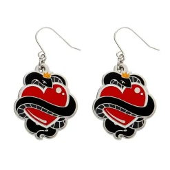 King Of Cobras Enamel Drop Earrings
