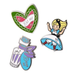 Kitchy Witch Alice'S Wonderland Falling Alice Pin Pack - 3 Piece