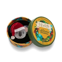 Koala Claus Brooch