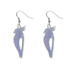 Kookaburra Ripple Resin Drop Earrings - Blue