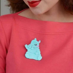 Kubu The Cutie Hippo Brooch