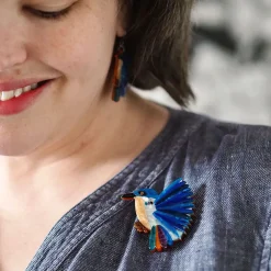 Kyrie Kingfisher Brooch