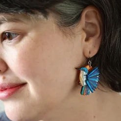 Kyrie Kingfisher Drop Earrings