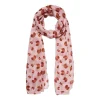 La Croissant Large Neck Scarf - Pink