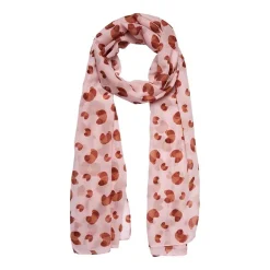 La Croissant Large Neck Scarf - Pink
