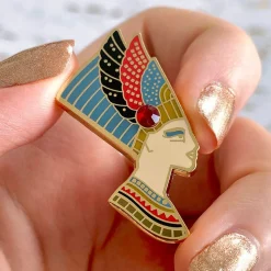Lady Of Grace Nefertiti Enamel Pin