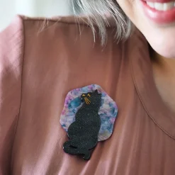 Le Chat Miaule Brooch