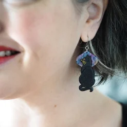 Le Chat Miaule Drop Earrings