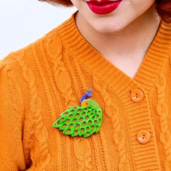 Le Peacock Royal Brooch