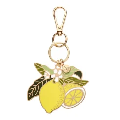 Lemon Drop Enamel Key Ring
