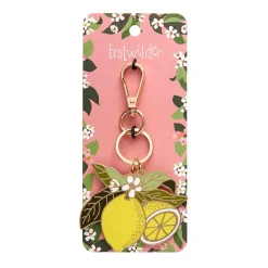 Lemon Drop Enamel Key Ring